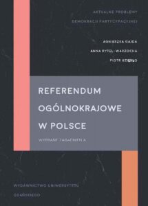 Okładka: Referendum ogólnokrajowe w Polsce. Wybrane zagadnienia