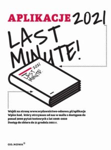Okładka: Last minute aplikacje 2021