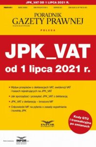 Okładka: JPK_VAT od 1 lipca 2021. Podatki 9/2021