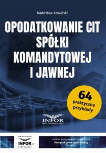 Okładka: Opodatkowanie CIT spółki komandytowej i jawnej