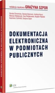 Okładka: Dokumentacja elektroniczna w podmiotach publicznych