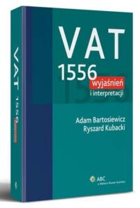 Okładka: VAT. 1556 wyjaśnień i interpretacji