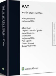 Okładka: VAT. Wybór orzecznictwa