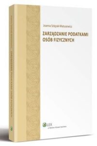 Okładka: Zarządzanie podatkami osób fizycznych
