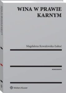 Okładka: Wina w prawie karnym