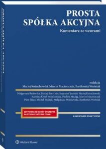 Okładka: Prosta spółka akcyjna. Komentarz ze wzorami