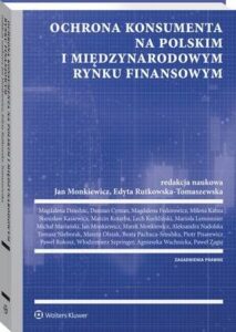 Okładka: Ochrona konsumenta na polskim i międzynarodowym rynku finansowym
