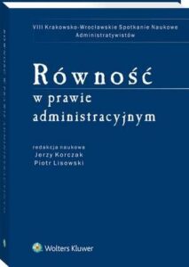 Okładka: Równość w prawie administracyjnym