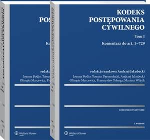 Okładka: Kodeks postępowania cywilnego. Komentarz. Tom I i II