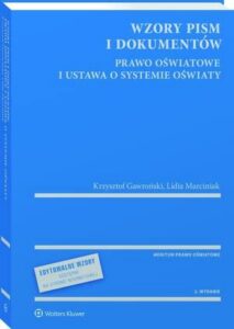 Okładka: Wzory pism i dokumentów - prawo oświatowe i ustawa o systemie oświaty - z serii MERITUM