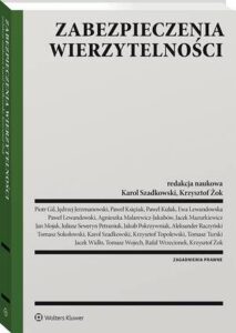 Okładka: Zabezpieczenia wierzytelności