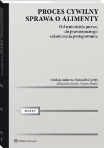 Okładka: Proces cywilny. Sprawa o alimenty