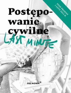 Okładka: Last minute postępowanie cywilne 2022