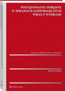 Okładka: Postępowanie odrębne w sprawach gospodarczych wraz z wzorami