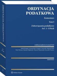 Okładka: Ordynacja podatkowa. Komentarz. Tom I