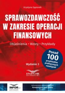 Okładka: Sprawozdawczość w zakresie operacji finansowych