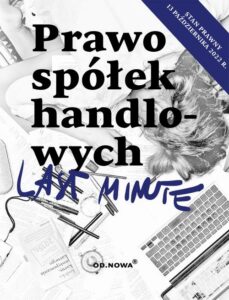 Okładka: Last Minute Prawo spółek handlowych 2022