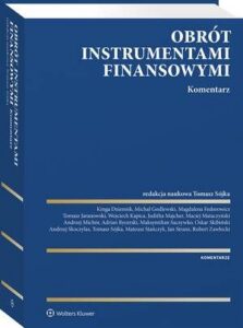 Okładka: Obrót instrumentami finansowymi. Komentarz