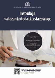 Okładka: Instrukcja naliczania dodatku stażowego