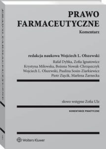 Okładka: Prawo farmaceutyczne. Komentarz