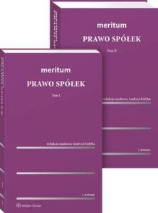 Okładka: Meritum Prawo spółek, tom I i II
