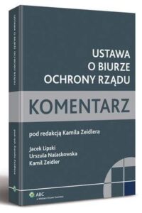 Okładka: Ustawa o Biurze Ochrony Rządu. Komentarz