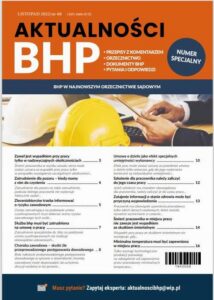 Okładka: Aktualności BHP – Numer specjalny: BHP w najnowszym orzecznictwie sądowym