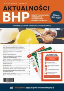 Okładka: Aktualności BHP – Numer specjalny: GOTOWE PLAKATY BHP - WYKORZYSTAJ W SWOJEJ PRACY
