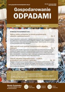 Okładka: GOSPODAROWANIE ODPADAMI nr 103
