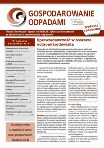 Okładka: GOSPODAROWANIE ODPADAMI nr 31 (numer specjalny)