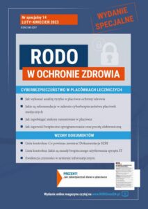 Okładka: Numer specjalny magazynu „RODO w Ochronie Zdrowia”, nr 14