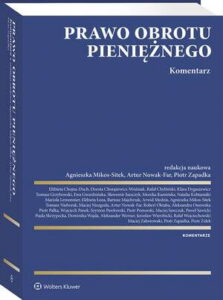 Okładka: Prawo obrotu pieniężnego. Komentarz