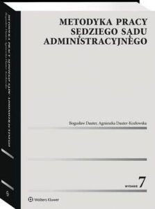 Okładka: Metodyka pracy sędziego sądu administracyjnego