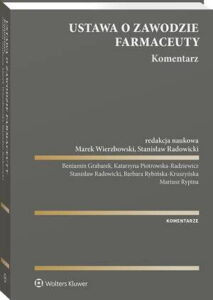 Okładka: Ustawa o zawodzie farmaceuty. Komentarz