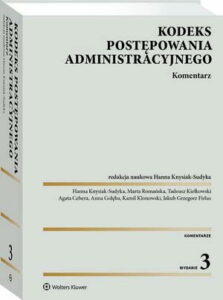 Okładka: Kodeks postępowania administracyjnego. Komentarz