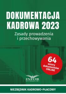 Okładka: Dokumentacja Kadrowa 2023. Zasady prowadzenia i przechowywania