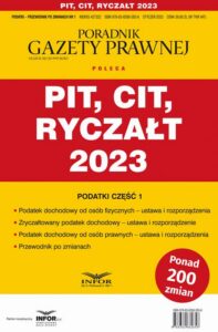 Okładka: PIT, CIT, Ryczałt 2023. Podatki-Przewodnik po zmianach 1/2023