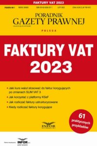 Okładka: Faktury VAT 2023. Podatki 1/2023