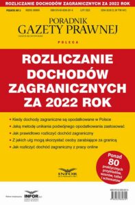Okładka: Rozliczanie dochodów zagranicznych za 2022 rok. Podatki 3/2023