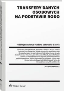 Okładka: Transfery danych osobowych na podstawie RODO