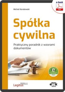 Okładka: Spółka cywilna. Praktyczny poradnik z wzorami dokumentów (e-book z suplementem elektronicznym). eBPG1524e