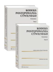 Okładka: Kodeks postępowania cywilnego. Komentarz. Tom I i II