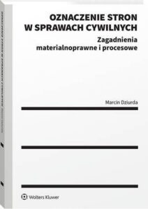 Okładka: Oznaczenie stron w sprawach cywilnych