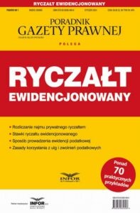 Okładka: Ryczałt ewidencjonowany Podatki 1/2024