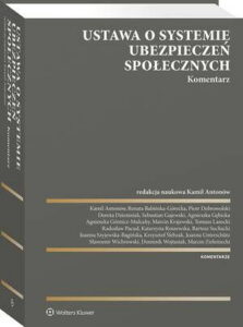 Okładka: Ustawa o systemie ubezpieczeń społecznych. Komentarz