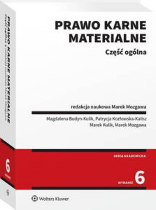 Okładka: Prawo karne materialne. Część ogólna