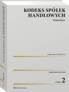 Okładka: Kodeks spółek handlowych. Komentarz