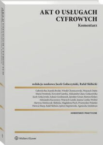 Okładka: Akt o usługach cyfrowych. Komentarz