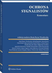 Okładka: Ochrona sygnalistów. Komentarz