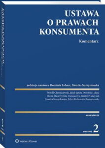 Okładka: Ustawa o prawach konsumenta. Komentarz